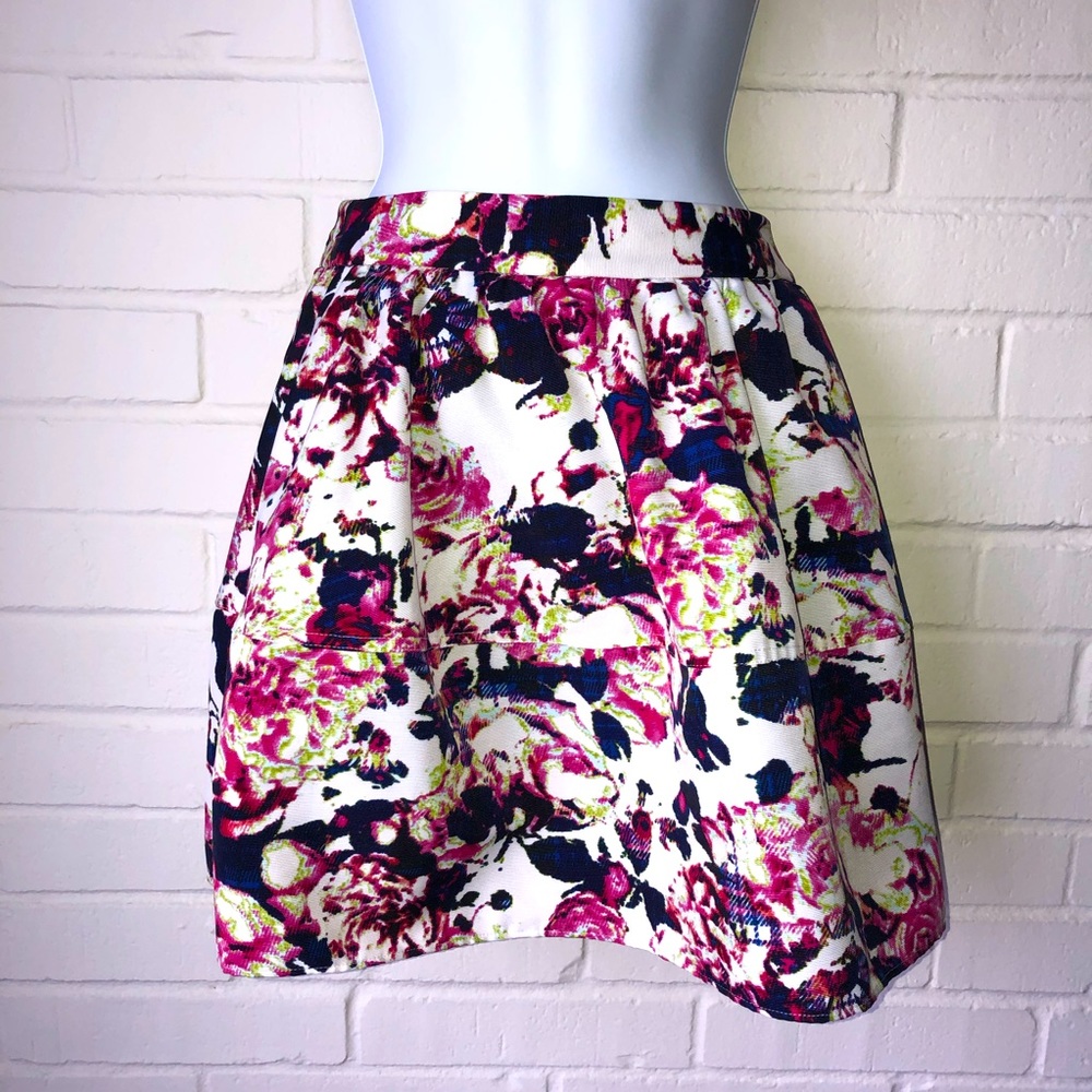 Express floral skirt